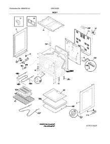Body parts for Crosley Electric Range CRE3530PWD from AppliancePartsPros.com