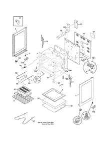 Body parts for Crosley Electric Range CRE3580GWWA from AppliancePartsPros.com