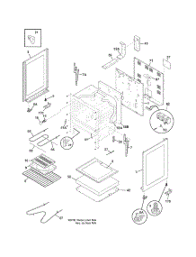Body parts for Crosley Electric Range CRE3580GWWB from AppliancePartsPros.com
