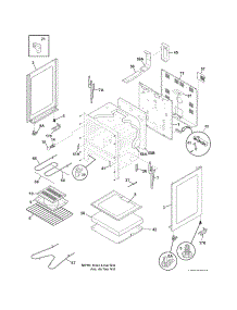 Body parts for Crosley Electric Range CRE3580GWWD from AppliancePartsPros.com