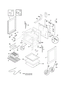 Body parts for Crosley Electric Range CRE3580LWA from AppliancePartsPros.com