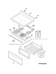 Top / Drawer parts for Crosley Electric Range CRE3580QWA from AppliancePartsPros.com