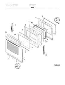 Door parts for Crosley Electric Range CRE3580QWD from AppliancePartsPros.com