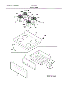 Top / Drawer parts for Crosley Electric Range CRE3860QWB from AppliancePartsPros.com