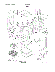 Body parts for Crosley Electric Range CRE3860QWC from AppliancePartsPros.com