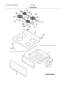 Top / Drawer parts for Crosley Electric Range CRE3860QWC from AppliancePartsPros.com