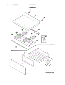 Top / Drawer parts for Crosley Electric Range CRE3875PBD from AppliancePartsPros.com