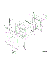 Door parts for Crosley Electric Range CRE3875PWA from AppliancePartsPros.com