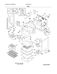 Body parts for Crosley Electric Range CRE3875PWD from AppliancePartsPros.com
