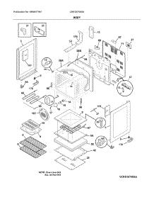 Body parts for Crosley Electric Range CRE3875SSA from AppliancePartsPros.com