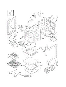 Body parts for Crosley Electric Range CRE3880GWWF from AppliancePartsPros.com