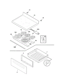 Top / Drawer parts for Crosley Electric Range CRE3890HWWD from AppliancePartsPros.com