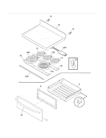 Top / Drawer parts for Crosley Electric Range CRE3890LSG from AppliancePartsPros.com