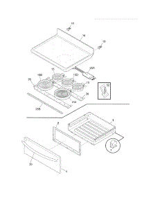 Top / Drawer parts for Crosley Electric Range CRE3890LSJ from AppliancePartsPros.com