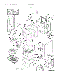 Body parts for Crosley Electric Range CRE3895PSB from AppliancePartsPros.com