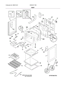 Body parts for Crosley Electric Range CREE3877TSB from AppliancePartsPros.com