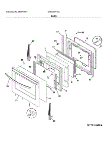 Door parts for Crosley Electric Range CREE3877TSC from AppliancePartsPros.com