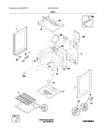 Body parts for Crosley Gas Range CRG3120LWH from AppliancePartsPros.com