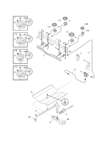 Burner parts for Crosley Gas Range CRG3140GBBC from AppliancePartsPros.com