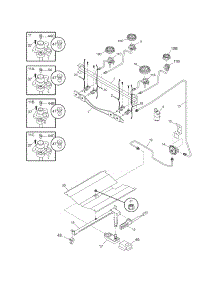 Burner parts for Crosley Gas Range CRG3140GQQB from AppliancePartsPros.com