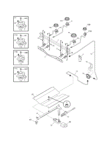 Burner parts for Crosley Gas Range CRG3140GWWA from AppliancePartsPros.com