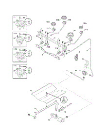 Burner parts for Crosley Gas Range CRG3150LBA from AppliancePartsPros.com