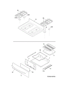 Top / Drawer parts for Crosley Gas Range CRG3150PSC from AppliancePartsPros.com