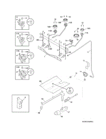 Burner parts for Crosley Gas Range CRG3150PWC from AppliancePartsPros.com