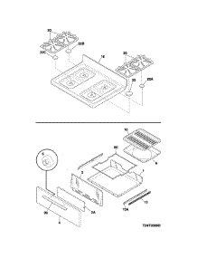 Top / Drawer parts for Crosley Gas Range CRG3150PWC from AppliancePartsPros.com