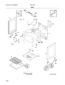 Body parts for Crosley Gas Range CRG3150PWD from AppliancePartsPros.com