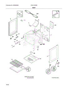Body parts for Crosley Gas Range CRG3150SSB from AppliancePartsPros.com