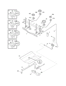 Burner parts for Crosley Gas Range CRG3160GBBC from AppliancePartsPros.com