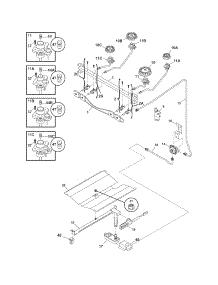 Burner parts for Crosley Gas Range CRG3160GQQB from AppliancePartsPros.com
