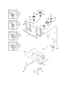 Burner parts for Crosley Gas Range CRG3160GWWE from AppliancePartsPros.com