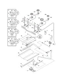 Burner parts for Crosley Gas Range CRG3480GSSA from AppliancePartsPros.com