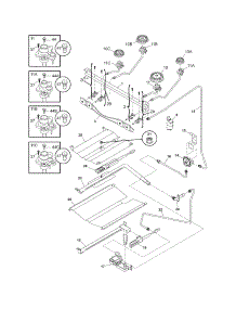 Burner parts for Crosley Gas Range CRG3480GSSB from AppliancePartsPros.com