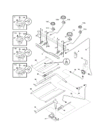 Burner parts for Crosley Gas Range CRG3480GSSE from AppliancePartsPros.com