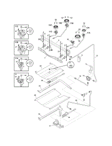 Burner parts for Crosley Gas Range CRG3480IQQE from AppliancePartsPros.com