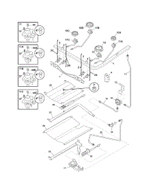 Burner parts for Crosley Gas Range CRG3480ISSB from AppliancePartsPros.com