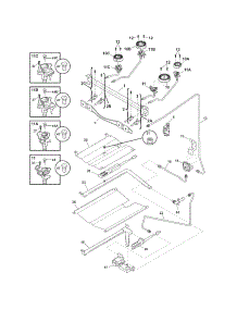 Burner parts for Crosley Gas Range CRG3480LSB from AppliancePartsPros.com