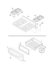 Top / Drawer parts for Crosley Gas Range CRG3480LSD from AppliancePartsPros.com