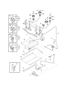 Burner parts for Crosley Gas Range CRG3480MBA from AppliancePartsPros.com