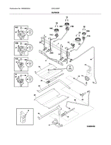 Burner parts for Crosley Gas Range CRG3480PWC from AppliancePartsPros.com