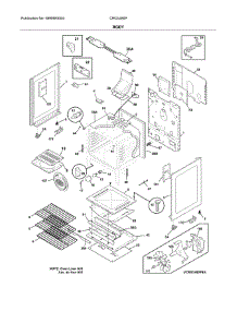 Body parts for Crosley Gas Range CRG3480PWC from AppliancePartsPros.com