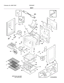 Body parts for Crosley Gas Range CRG3480PWD from AppliancePartsPros.com