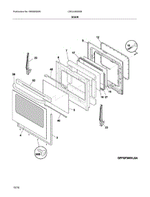 Door parts for Crosley Gas Range CRG3480SSB from AppliancePartsPros.com