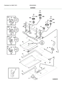 Burner parts for Crosley Gas Range CRG3480SSC from AppliancePartsPros.com