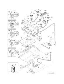 Burner parts for Crosley Gas Range CRG3485QSC from AppliancePartsPros.com