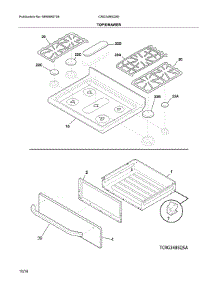 Top / Drawer parts for Crosley Gas Range CRG3485QSE from AppliancePartsPros.com