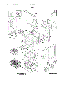 Body parts for Crosley Gas Range CRG3485QSF from AppliancePartsPros.com